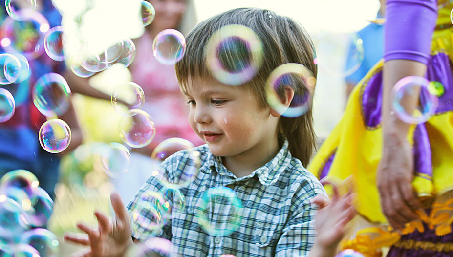 Bubble Party in Winter